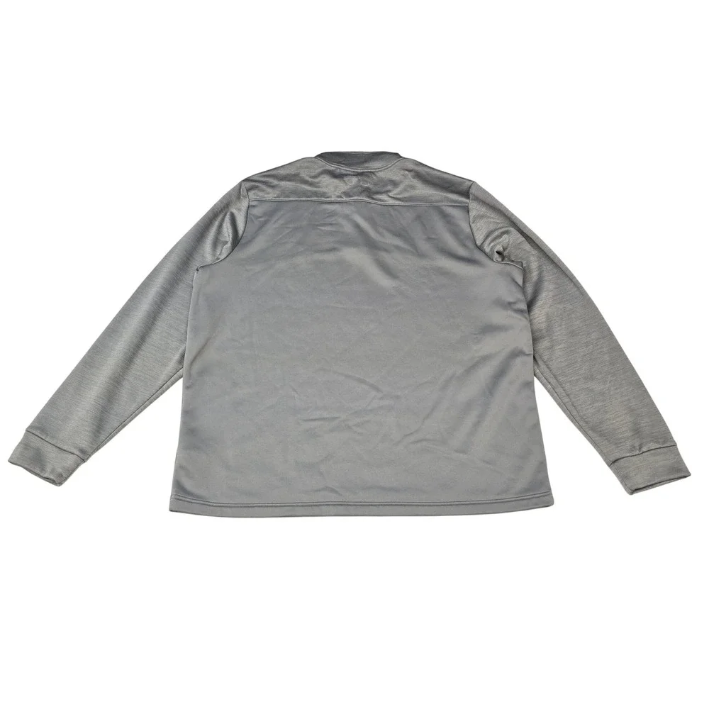 Under Armour ColdGear Mens 2XL Gray Quarter Zip Fleece Pullover Loose Fit Jacket